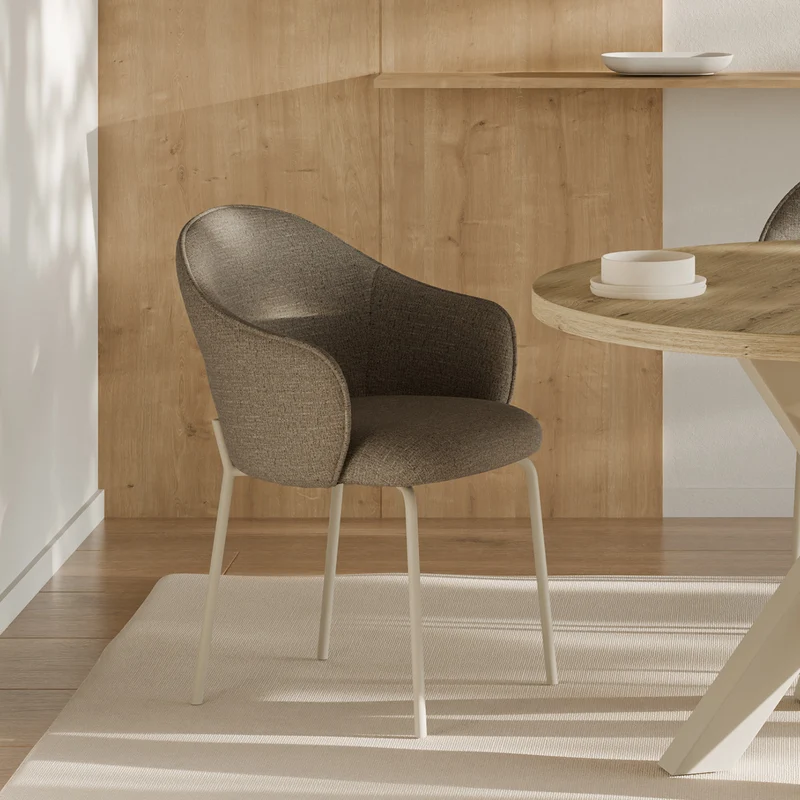 Silla Mirabella Taupe Beige