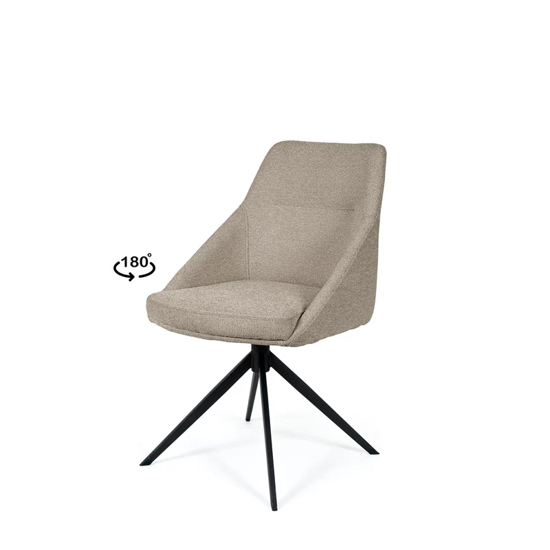 Silla Akira Taupe con Patas negras
