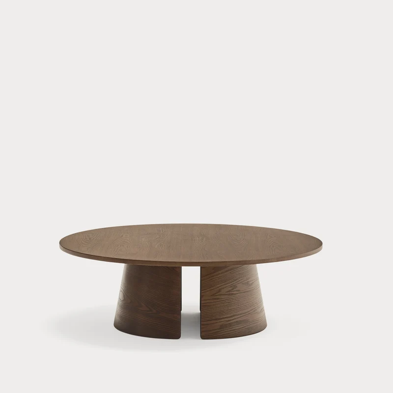 Mesa de Centro Redonda Cep Ø 110 Nogal