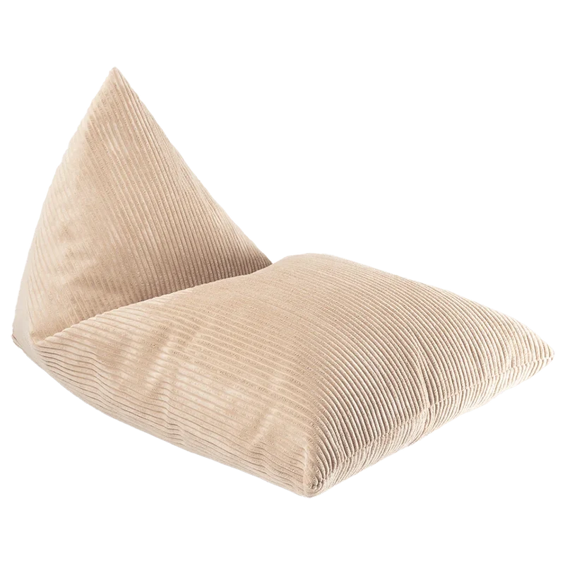 Puf Tumbona de Pana Beige