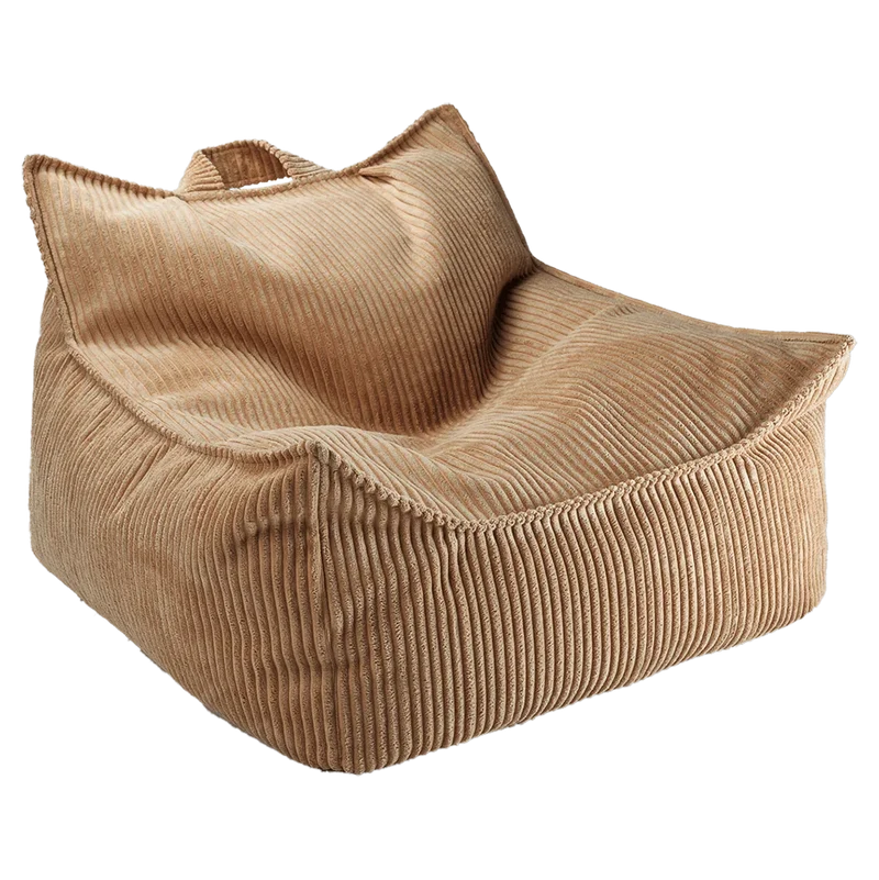 Puf Infantil Silla de Pana Marrón