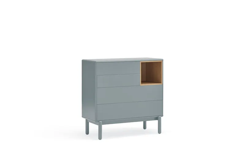 Cómoda Corvo 90 Gris Perla