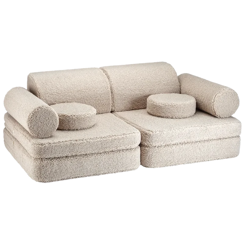 Sofá Infantil de Borreguillo Beige
