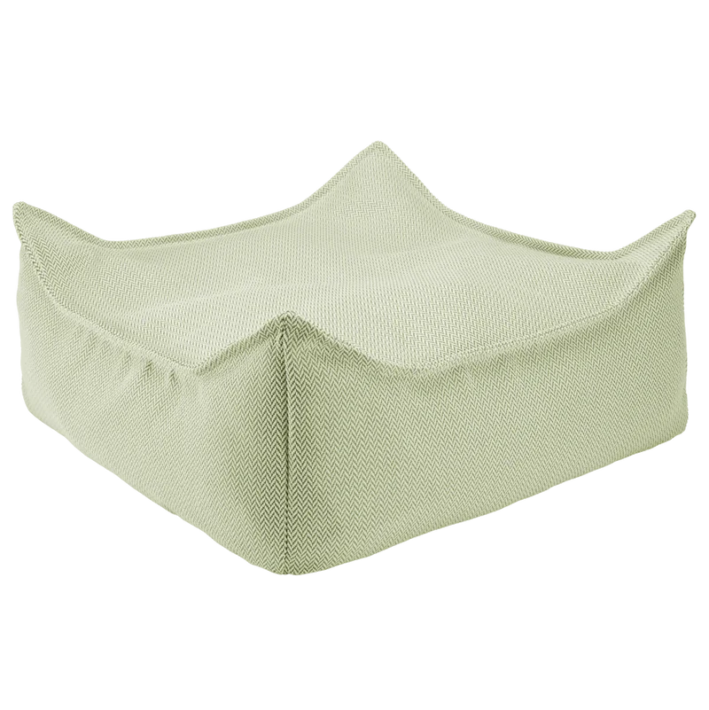 Puf de Exterior Cuadrado Verde Impermeable
