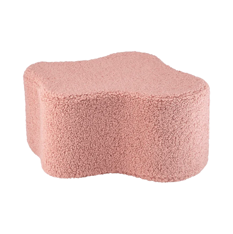Puf Infantil Nube de Borreguito Rosa