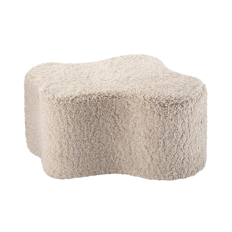Puf Infantil Nube de Borreguito Beige