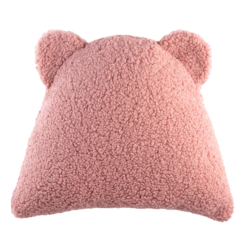 Cojín Osito de Borreguito Rosa