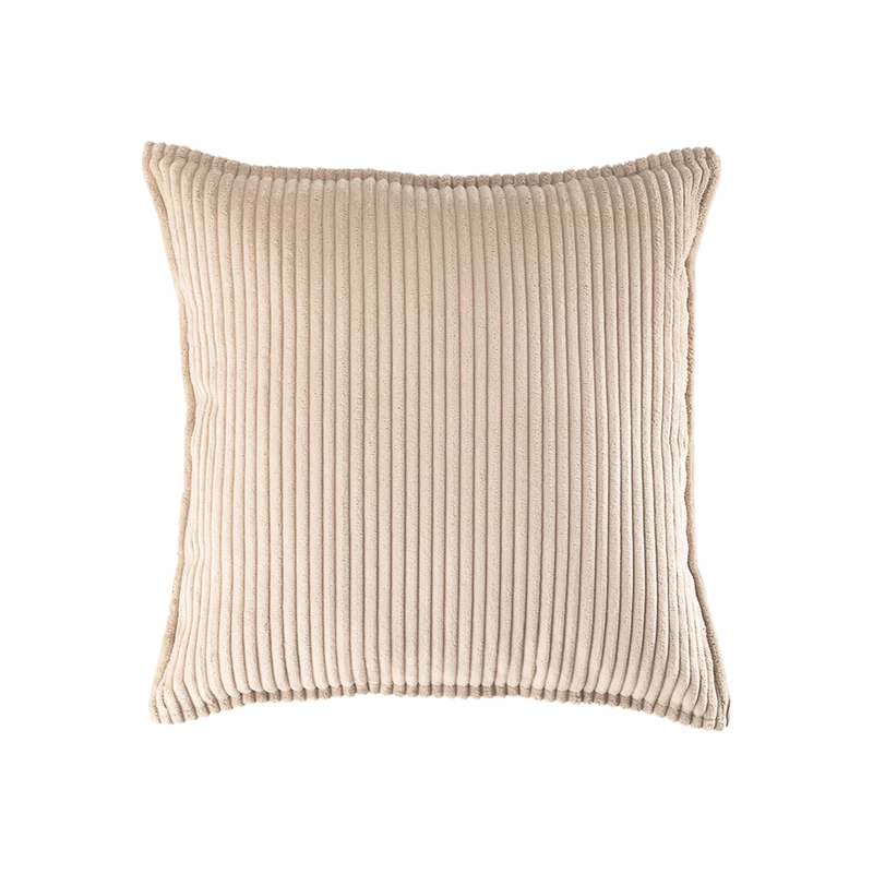 Cojín Cuadrado de Pana Beige
