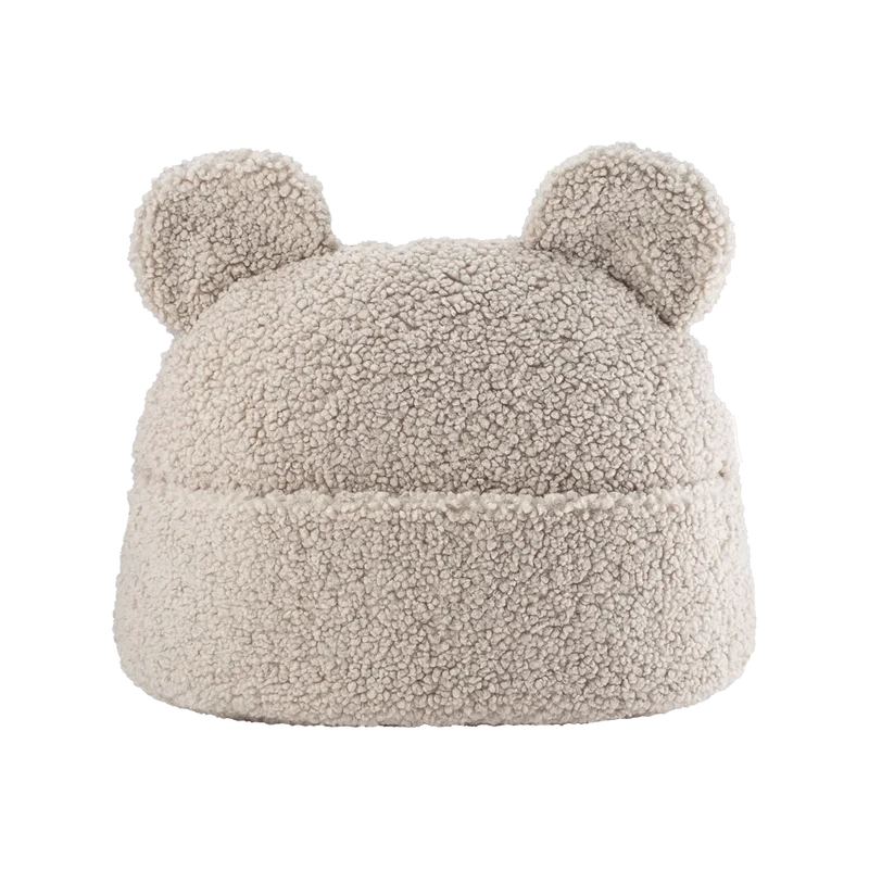 Cojín con Bolsillo Oso de Peluche Beige