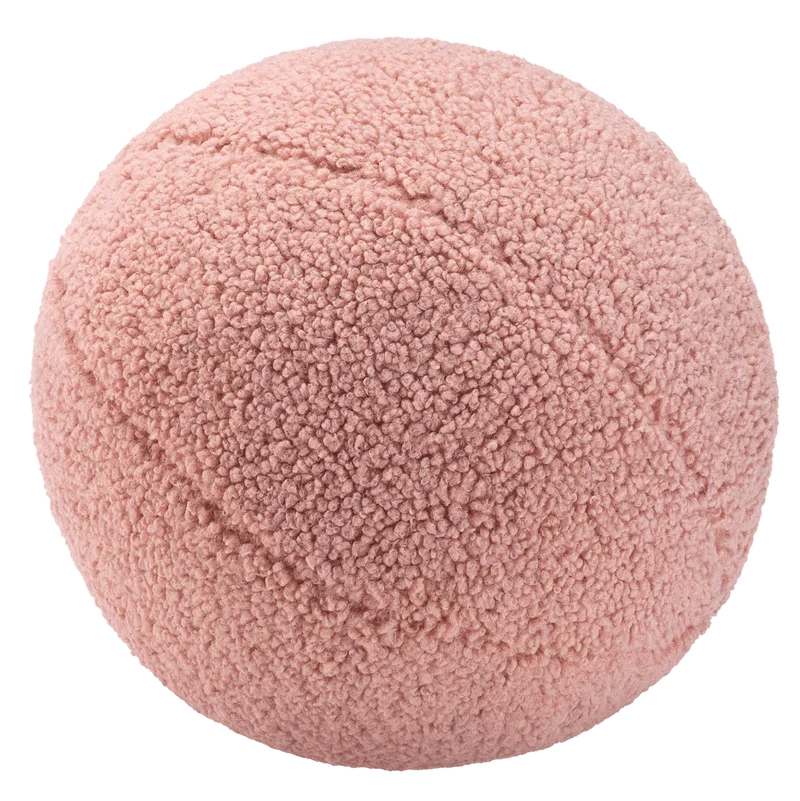 Cojín Bola de Borreguillo Rosa