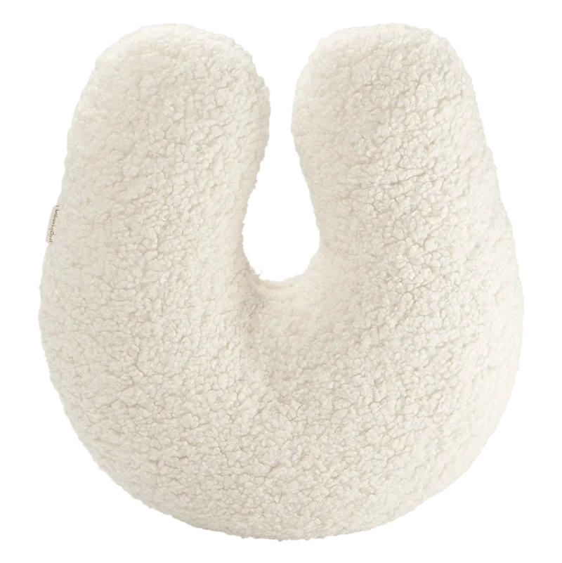 Almohada U de Borreguillo Blanco Crema