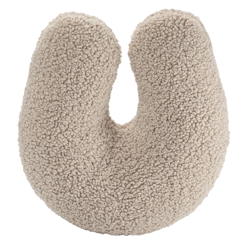 Almohada U de Borreguillo Beige