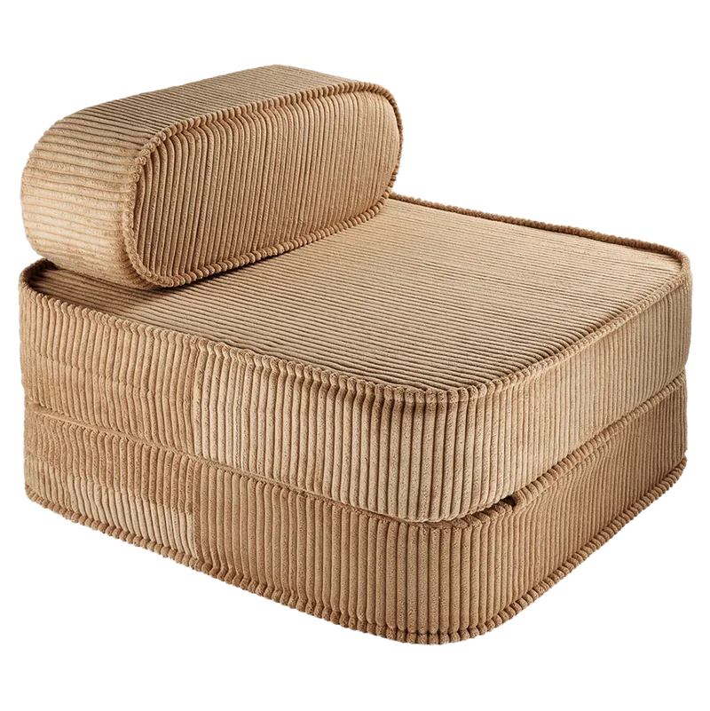 Sillón Infantil Plegable de Pana Marrón