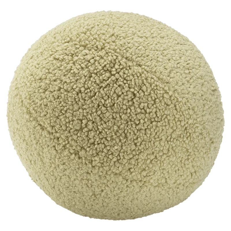 Cojín Bola de Borreguillo Verde