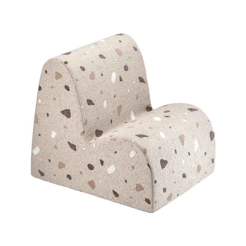 Silla Infantil Nube de Bouclé & Chenilla Terrazo Beige