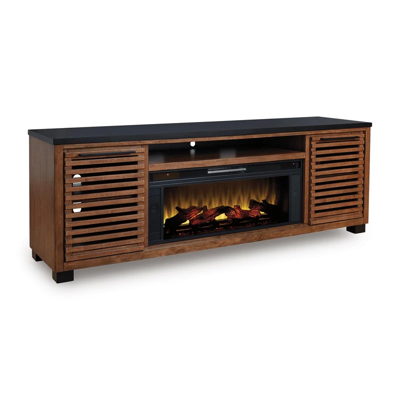 Signature Design by Ashley Kallari W737W1 84" TV Stand with Electric Fireplace
