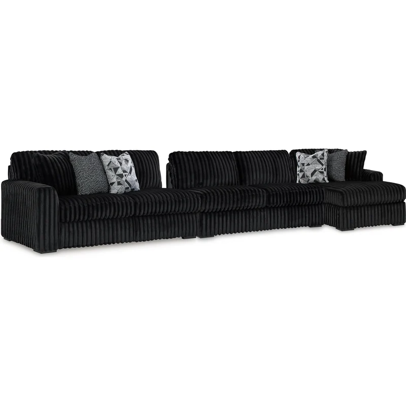 Signature Design by Ashley Midnight-Madness 98103S9 3 pc Sectional with Chaise
