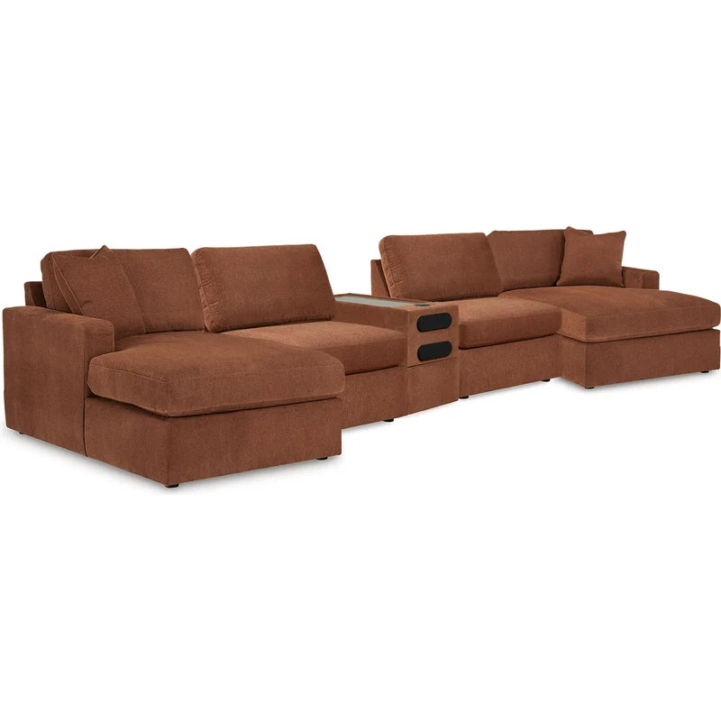 Signature Design by Ashley Modmax 92102S70 5 pc Sectional with Audio Console