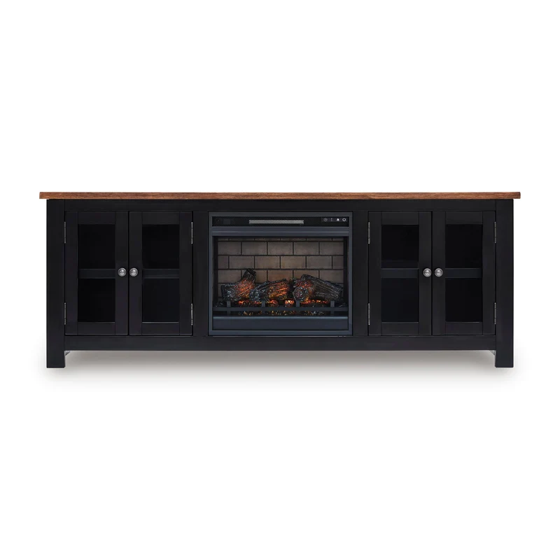 Signature Design by Ashley Wildenauer W664W1 76" TV Stand with Electric Fireplace
