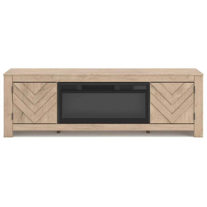 Signature Design by Ashley Cayboni W3787W1 71" TV Stand with Electric Fireplace
