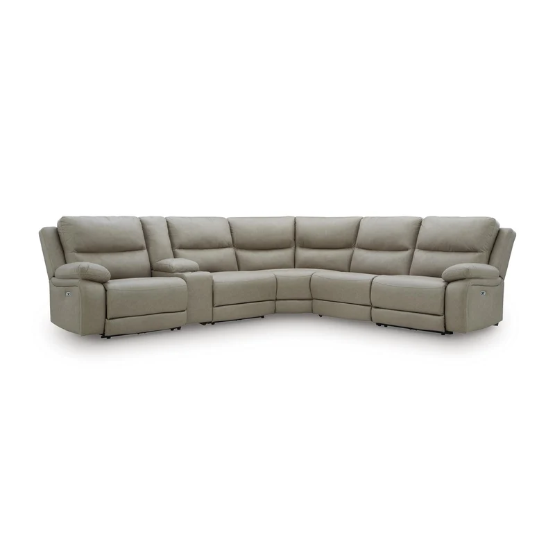 Signature Design by Ashley Narwhal Place PC99201S36 6 pc Reclining Sectional with Storage Console