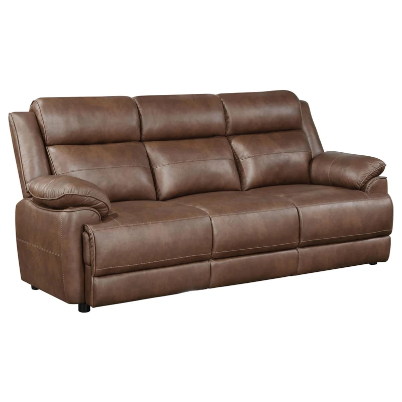 Coaster Furniture Ellington 508281 Upholstered Padded Arm Sofa - Dark Brown