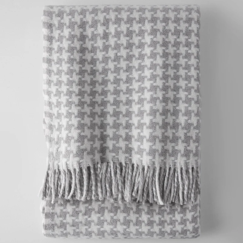 Manta Pearls Gris Claro
