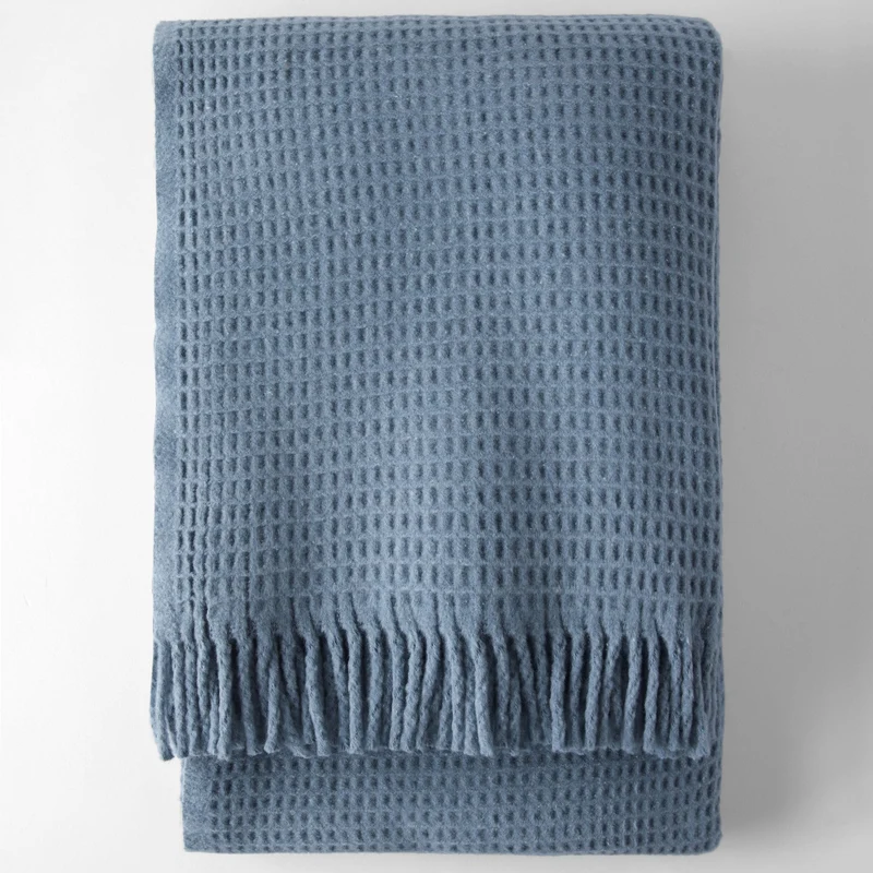 Manta Basics Waffle Azul Noche
