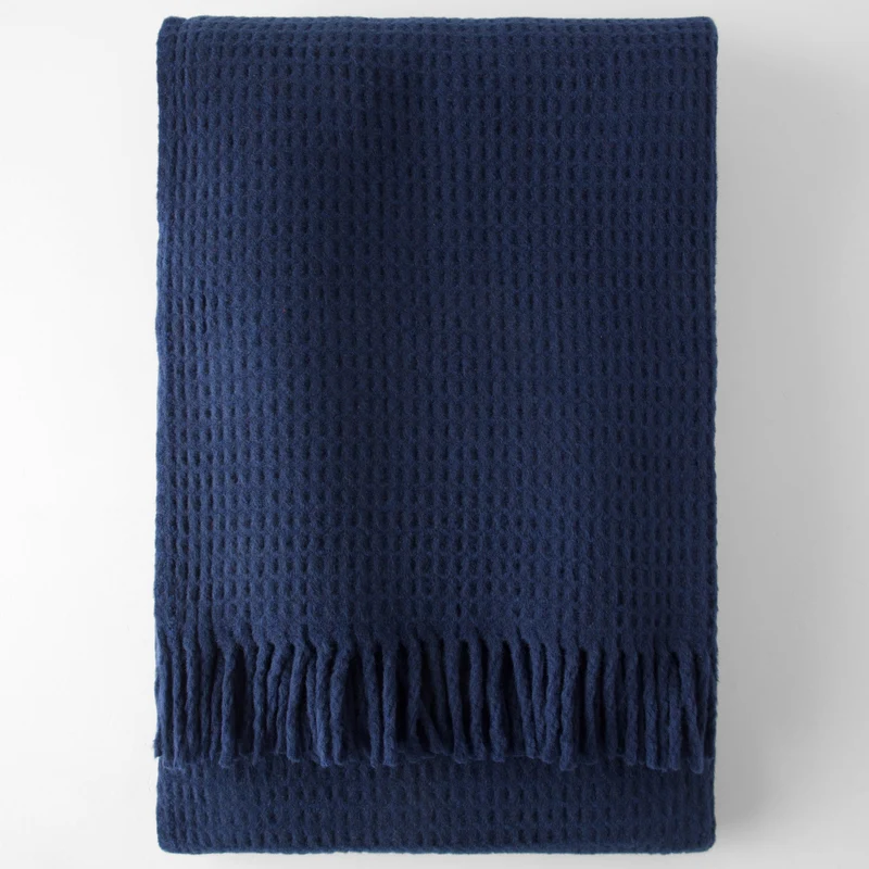 Manta Basics Waffle Azul Marino