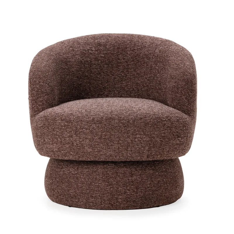 Sillón Tapizado & Giratorio Dali Violeta