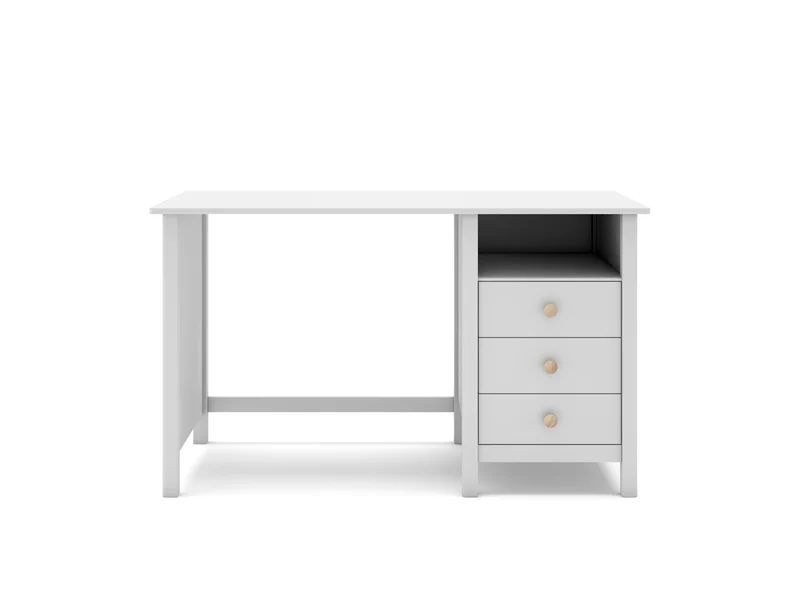 Escritorio Infantil Rectangular Max 120 Blanco & Pino