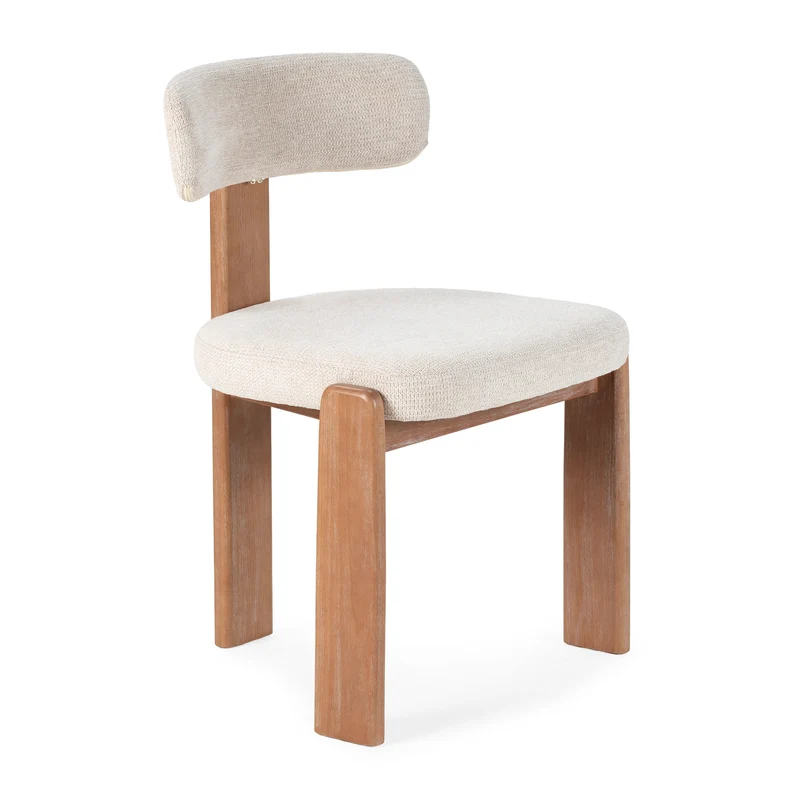 Silla de Comedor Nadia Beige Roble Lavado