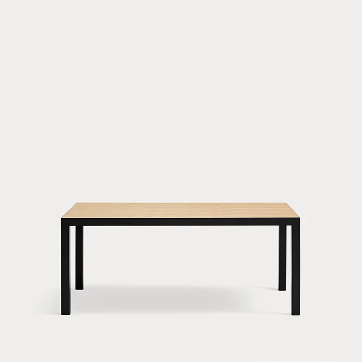 Mesa de Comedor Rectangular Alma 180 Roble & Negro