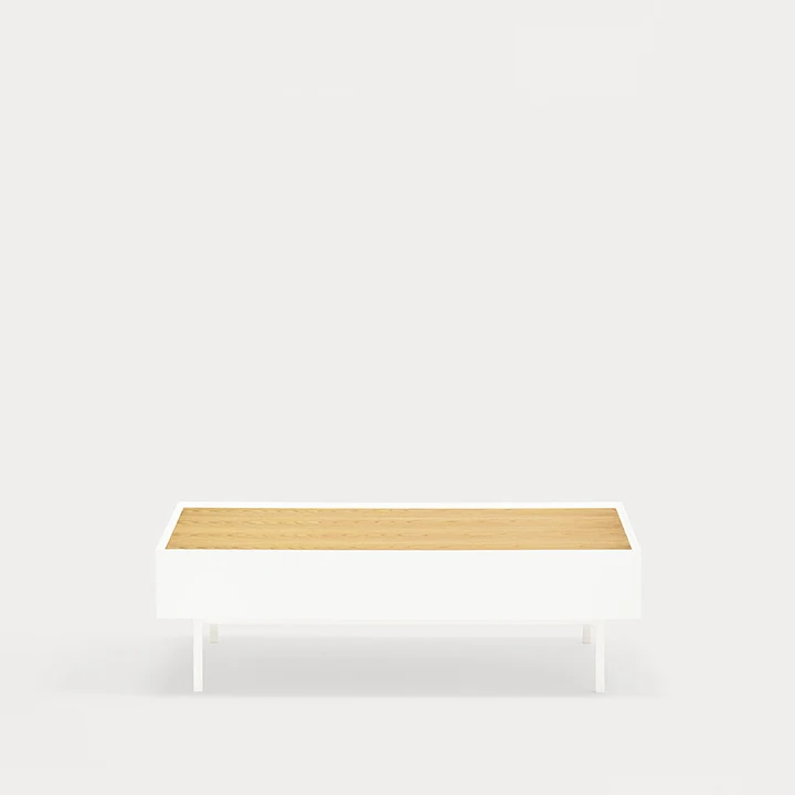 Mesa de Centro Rectangular Arista 110 Blanco
