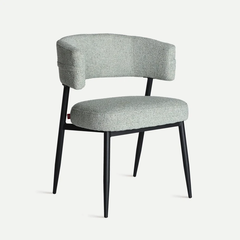 Silla Tapizada Merano Verde Jaspeado