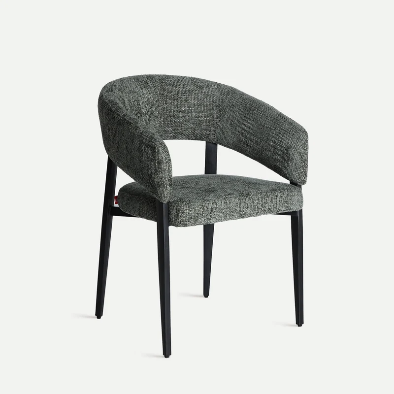 Silla Tapizada Bruges Gris Jaspeado