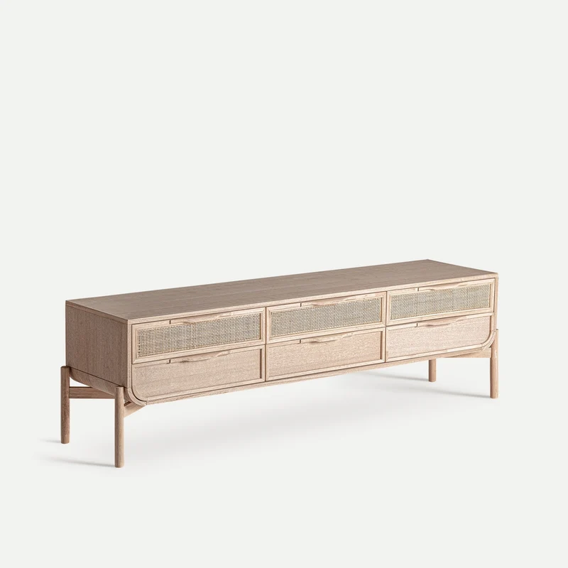 Mueble TV Weurtz 170 Fresno & Ratán