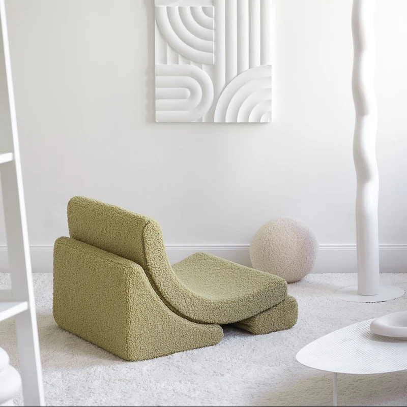 Sillón infantil de borreguillo Luna Verde