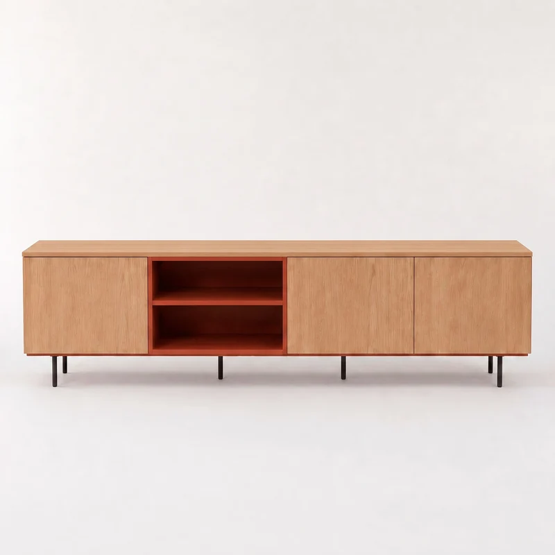 Mueble TV Nolla 200 Teja y Madera