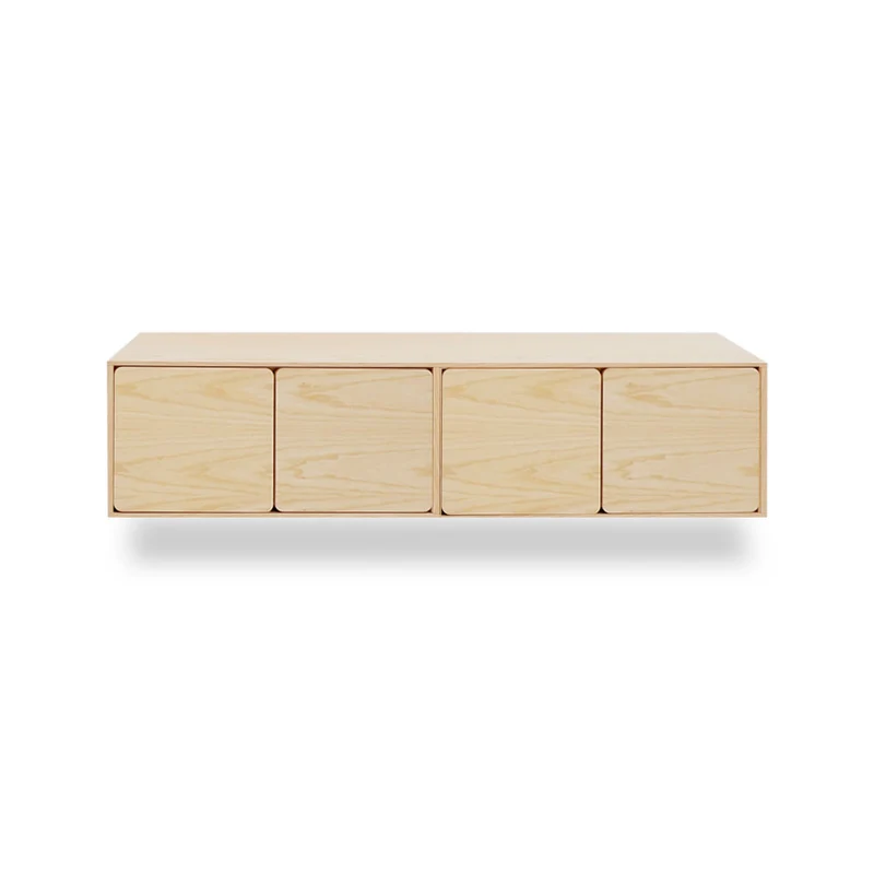 Mueble TV Flotante Penxat 160 Natural - 4 Puertas