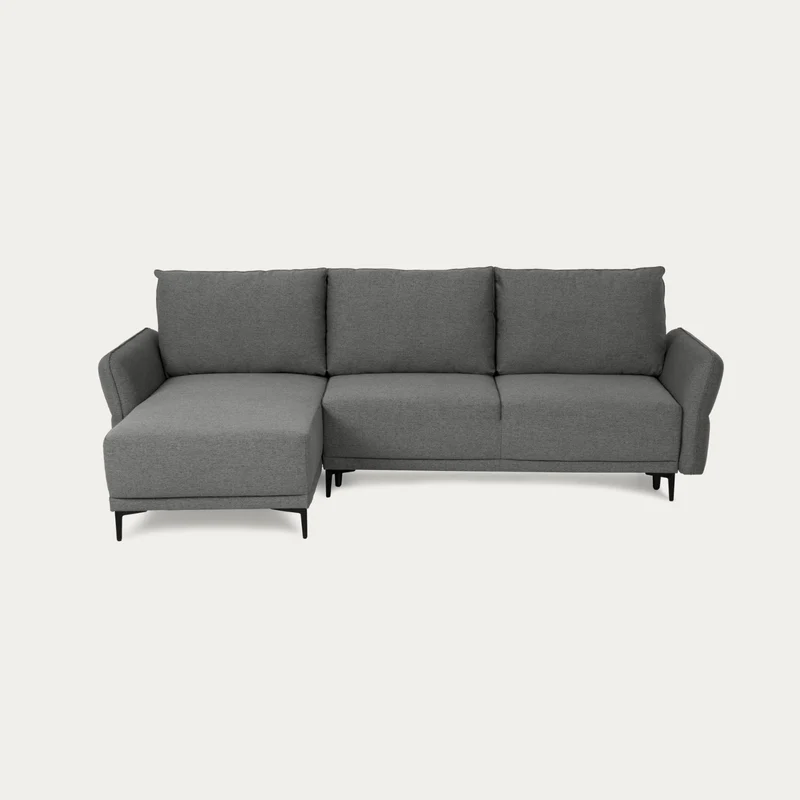 Sofá-Cama 4 Lugares com Chaise Longue Reversível - Toby
