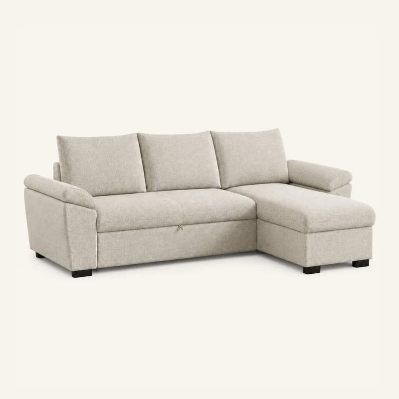 Sofá-cama 3 Lugares com chaise longue - Lorenzo