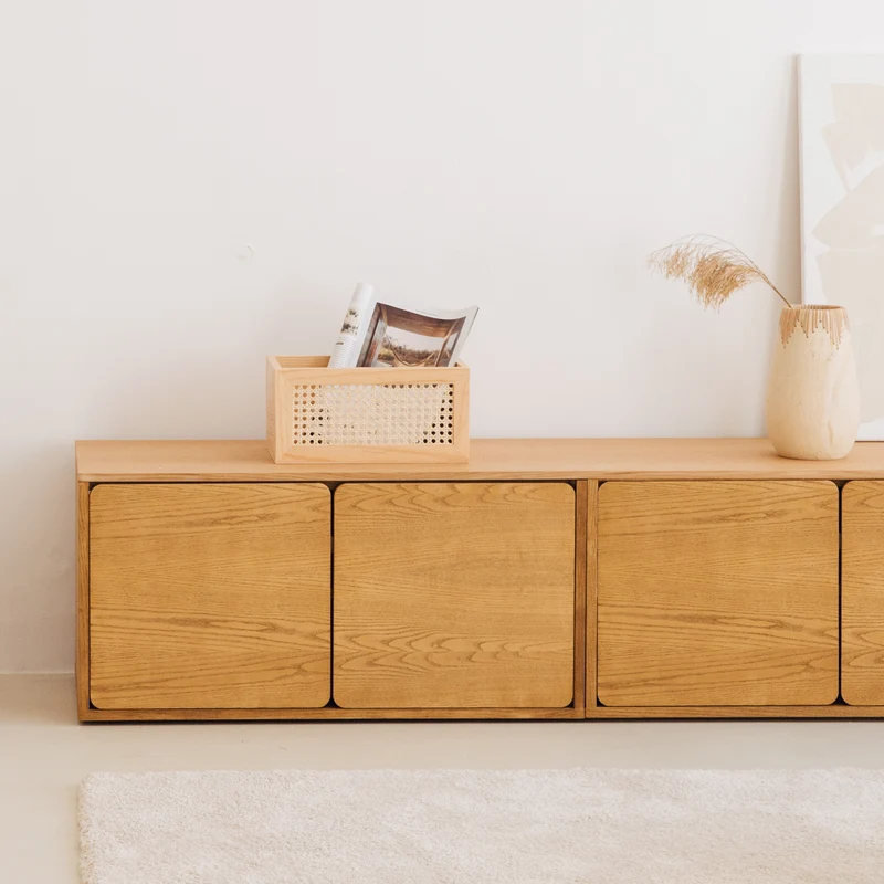 Mueble TV Penxat 240 Natural - 6 puertas