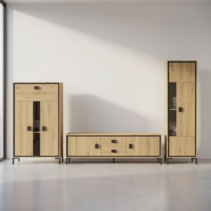 COLECCION MUEBLE SALÓN EN ROBLE ARTISAN ATENAS