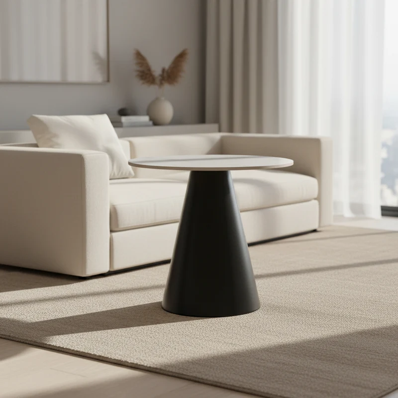 MESA DE CENTRO REDONDA ALTA (Ø50 cm) DALY