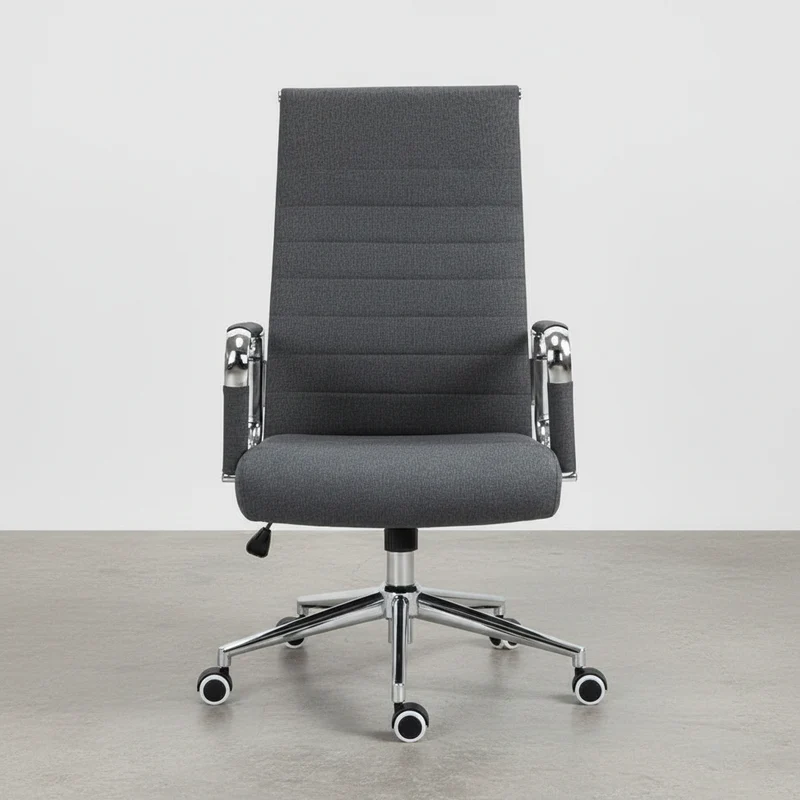 SILLA OFICINA EN PIEL SINTETICA / TELA CON RUEDAS ADARA