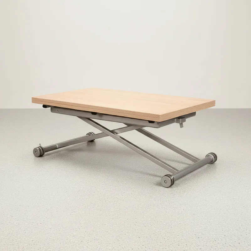 MESA DE CENTRO ELEVABLE CONVERTIBLE RECTANGULAR 100x50 cm MARTEN