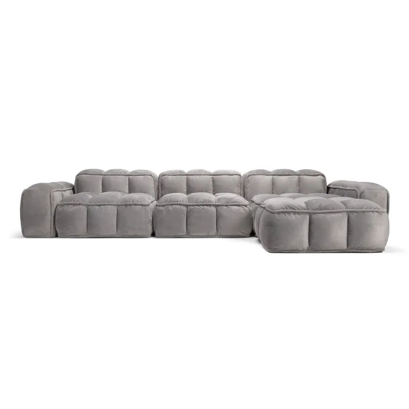 Malbec Modular Sofa 4 Seater Longchair Low armrests