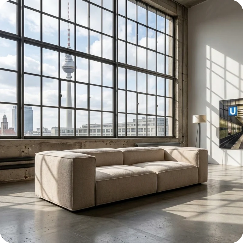 Merlot Modular Sofa 3-Seater High armrests