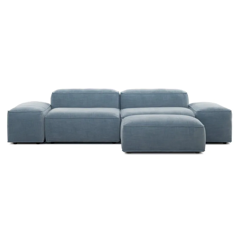 Merlot Modular Corner Sofa 3-Seater Longchair Low armrests